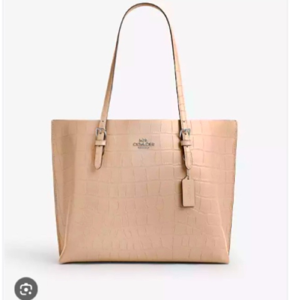 NWT Mollie Tote Bag  Crocodile-embossed leather
$478